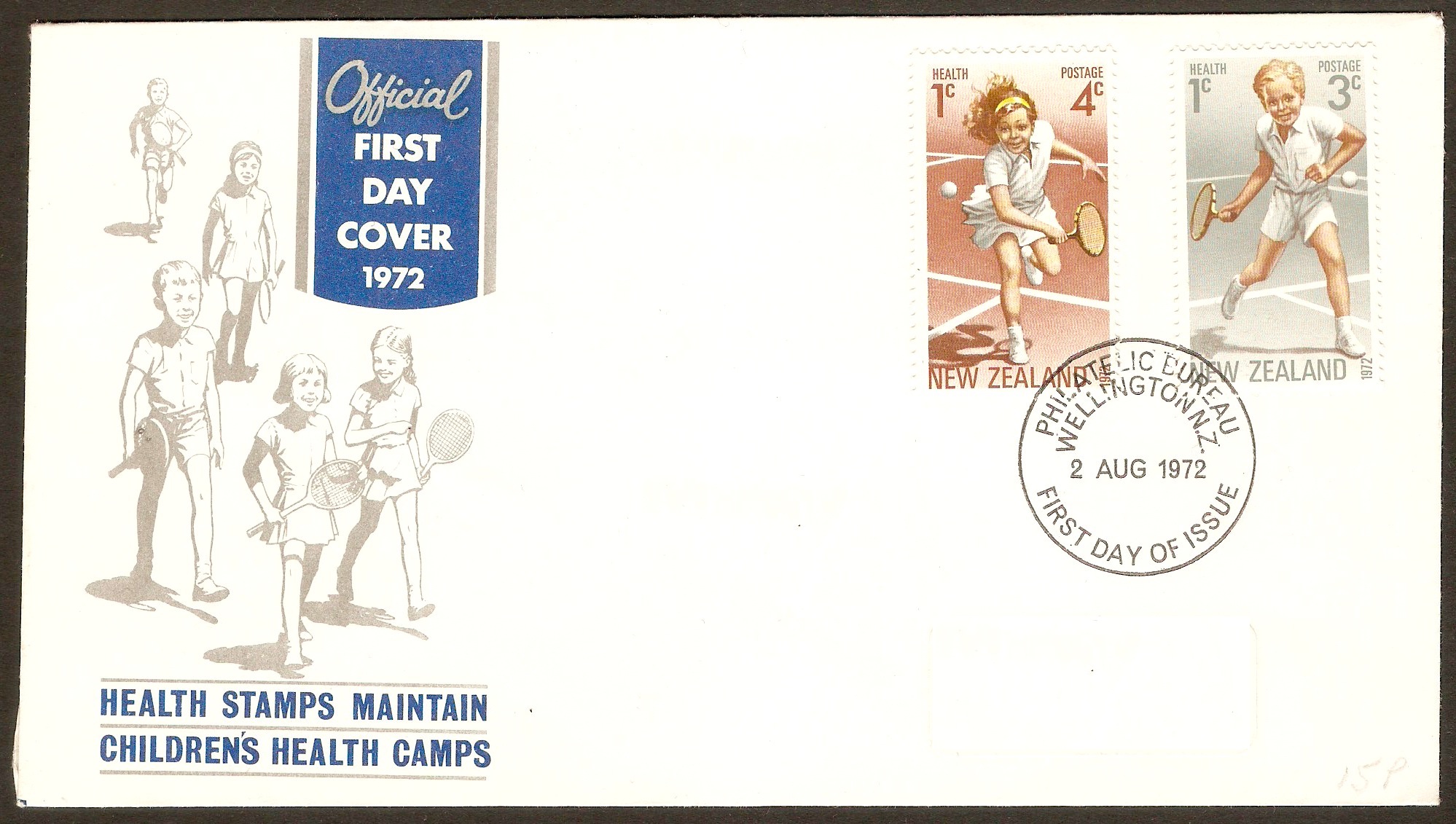 New Zealand 1972 Health Stamps Set-FDC.
